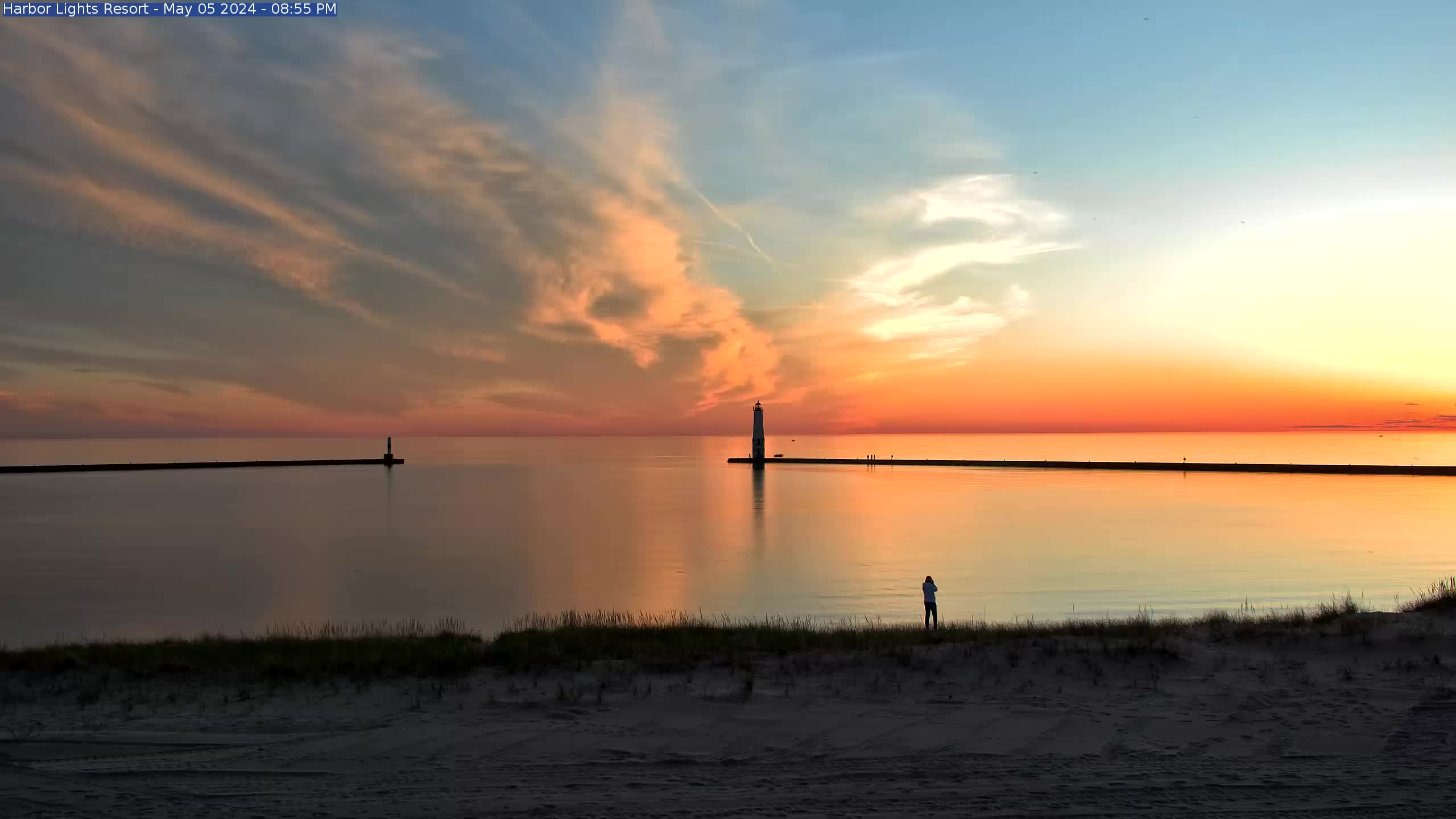 Frankfort Lighthouse, Lake Michigan, Harbor Lights Resort